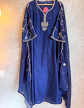 💙 Royal Azure Grace – Premium Gown Style 3 Piece 💙কোড-A4