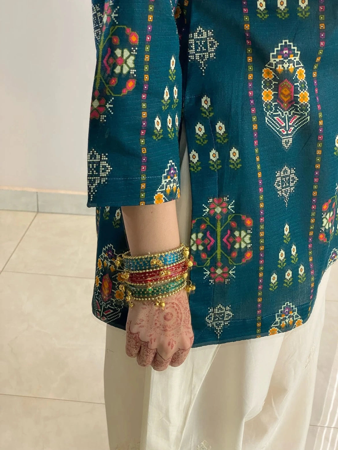 Emerald Farsi Grace – Premium Soft Silk 2-Piece কোড-A2
