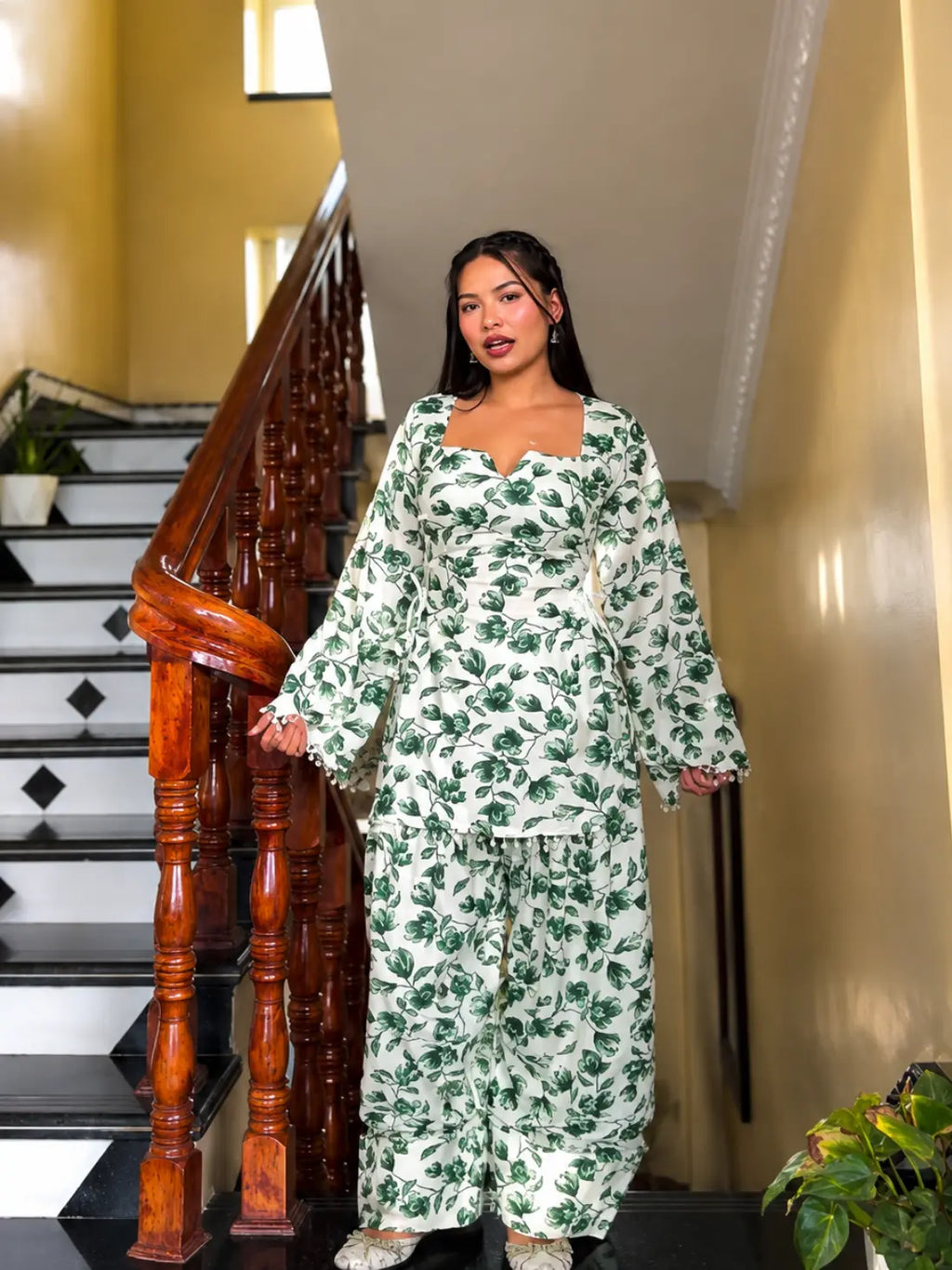 Verdant Bloom – Farsi Salwar 2-Piece কোড-T1