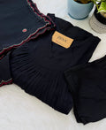 Noir Blossom — Premium Embroidered 3-Piece কোড-G1